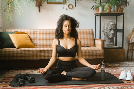 Woman practicing mindfulness meditation to improve her focus